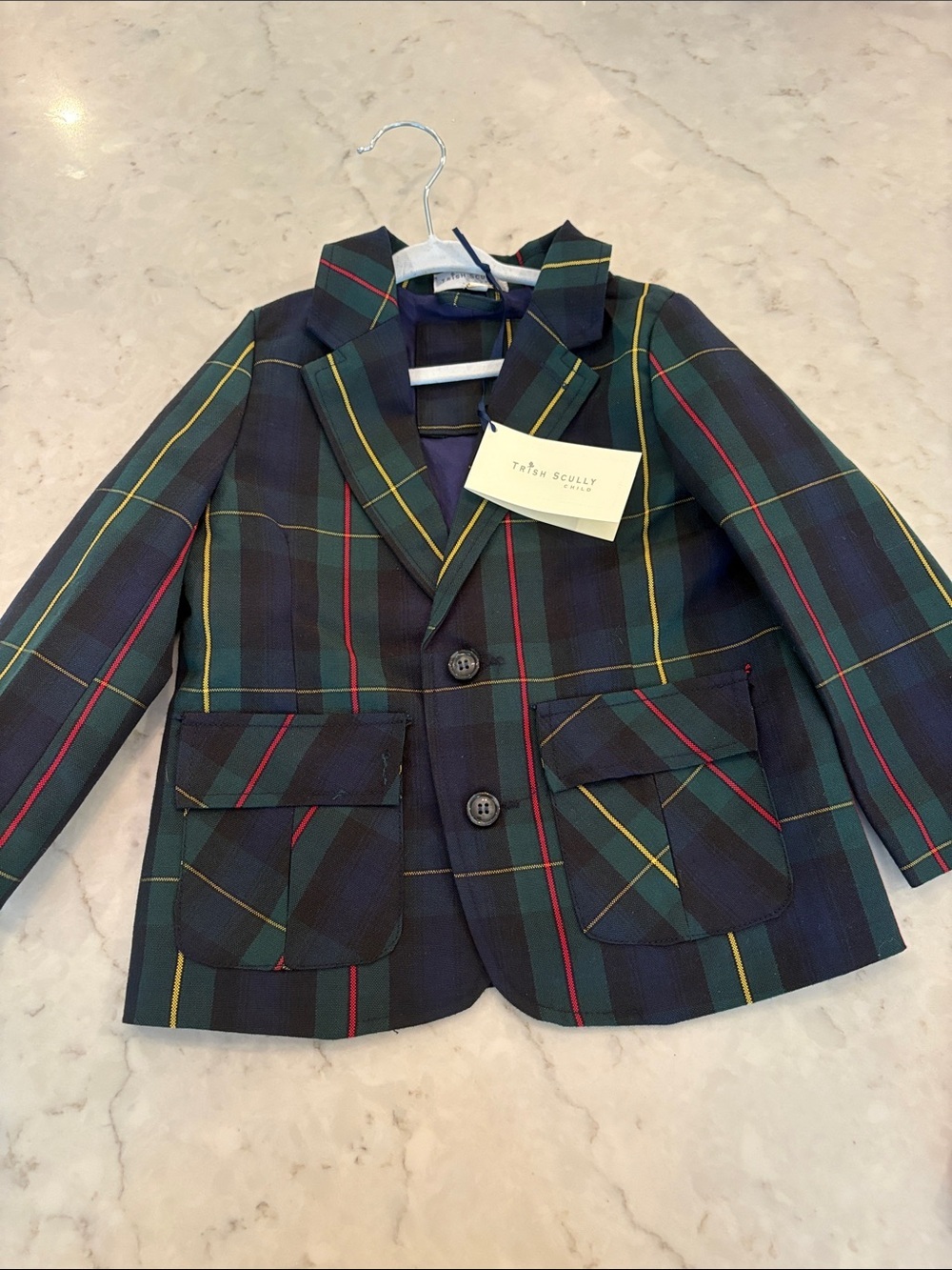 Trish Scully Child Boys’s Tartan blazer